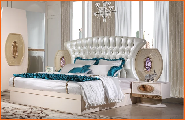 2018 nightstand quarto real new design high quality low price king cheap king size bed sets