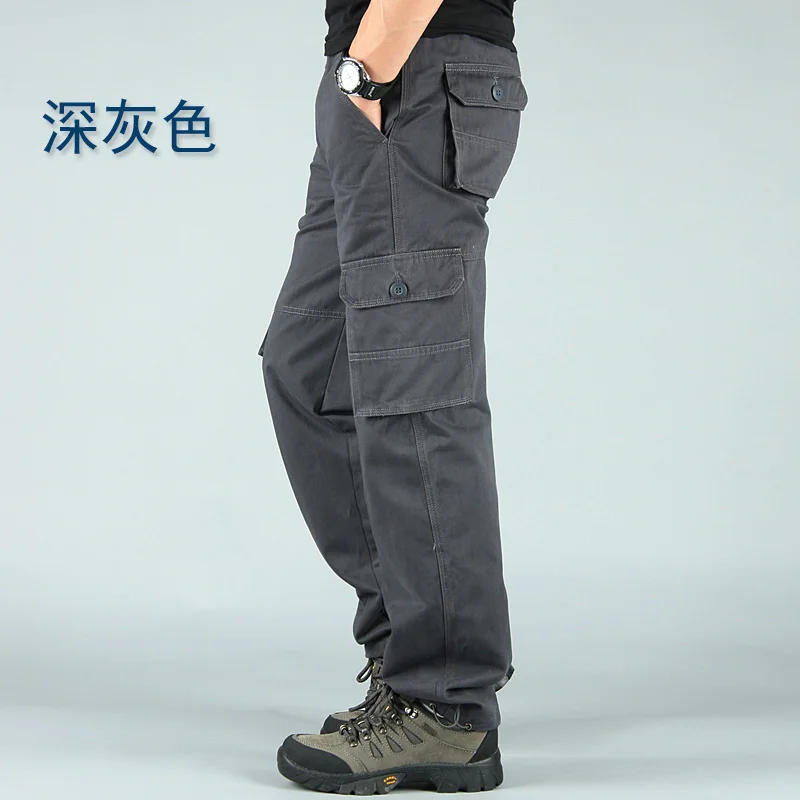 Мужские тактические брюки размера плюс 4XL, Мужские штаны для бега, повседневные хлопковые брюки с карманами, Военный стиль, Армейский Камуфляж, мужские брюки-карго