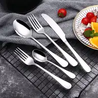 30Pcs/set Cutlery Set 304 Stainless Steel Flatware Silverware Dinnerware Dinner Knife Spoon Fork Dishwasher Safe Drop Shipping