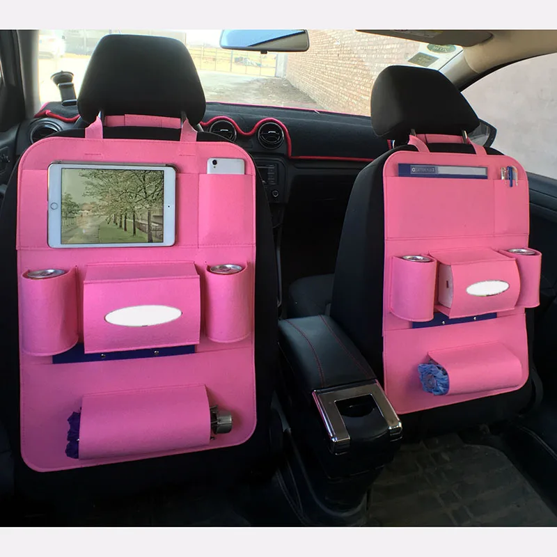

Car Back Seat Storage Bag Bottle Magazine Tissue Food Phone Automobile Organizer Cars Backseat Cover Multi-Pocket Holder YAN88