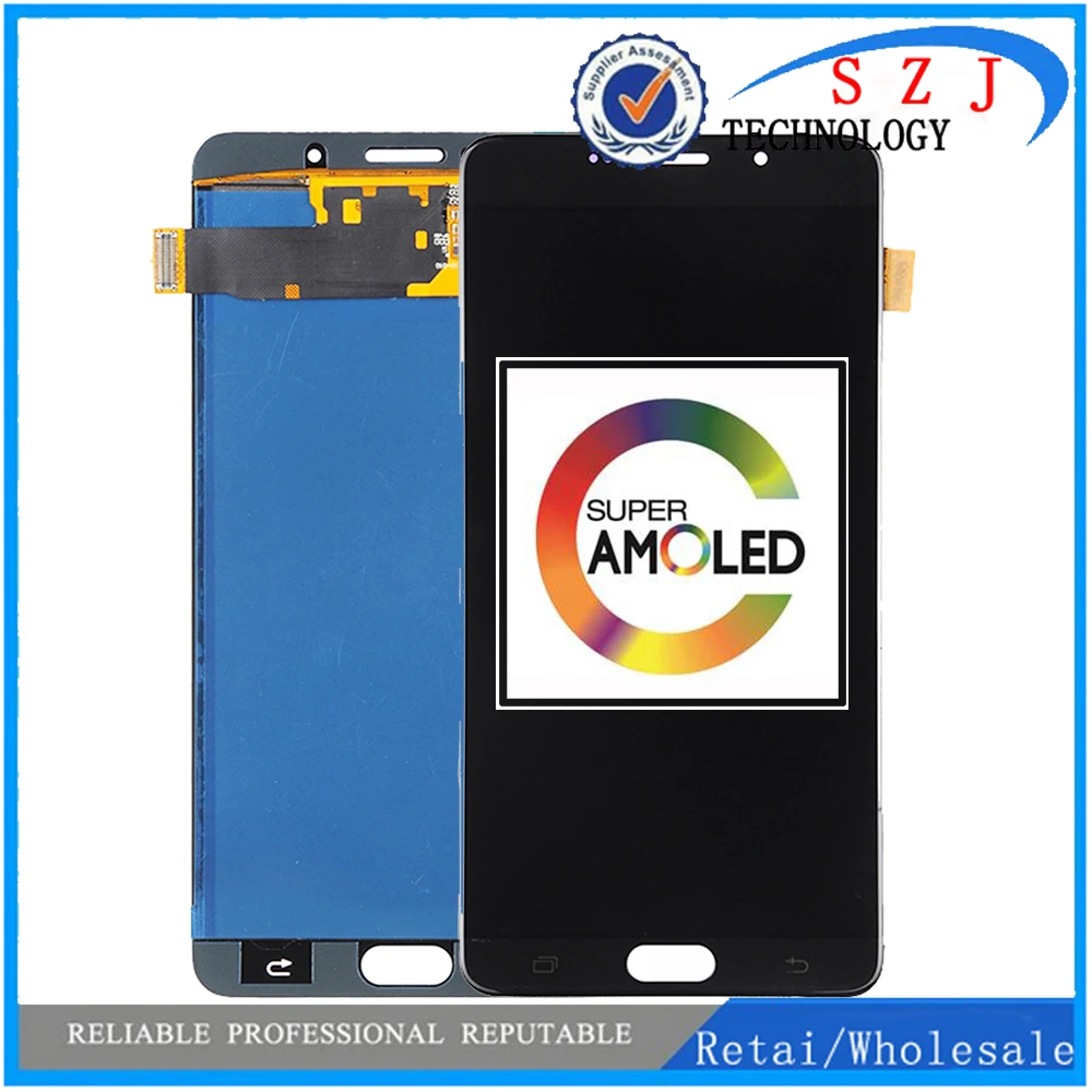 

Original 6.0" AMOLED Display for SAMSUNG Galaxy A9 A9000 LCD Screen Touch Digitizer Assembly Replacement Black White A900 A900F