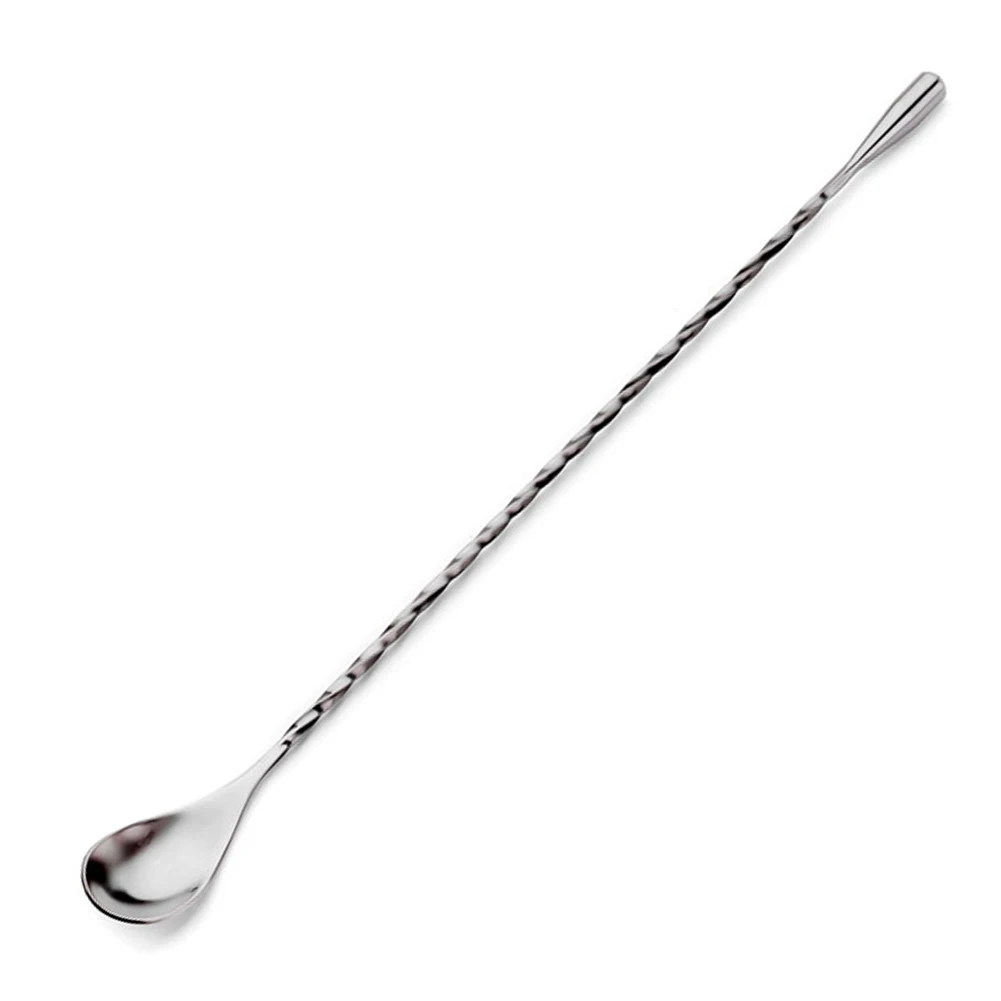 

Portable Durable Shaker Spoon Mixing Bar Supplies Stainless Steel Stirring Spiral Handle Cocktail Making
