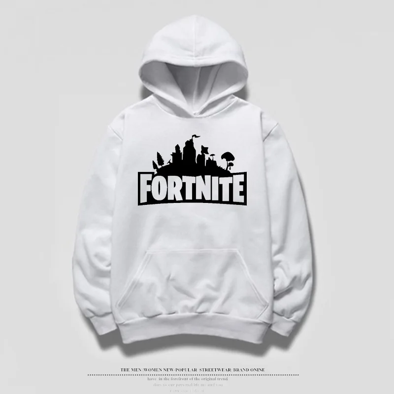 Harajuku Весна Зима Свободные флис толстые для женщин мужчин шляпа толстовки Fortnite игры Письмо Пуловер Костюмы femme Толстовка Дамы