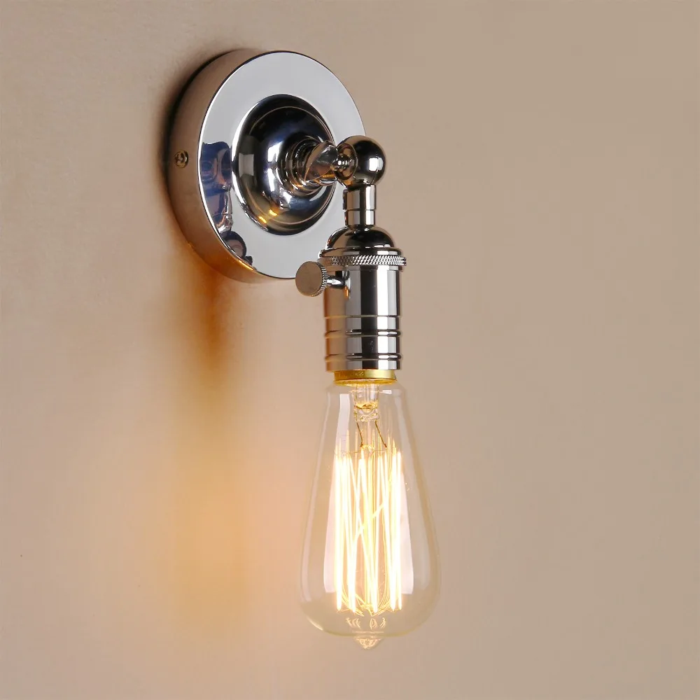 PERMO Vintage Brass Sconce Wall Lights Loft E27 Plated Iron Retro Industrial Wall Lamp Decorations For Home Bar Bed Beside Lamp