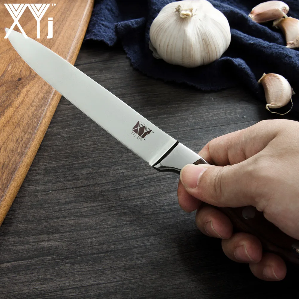XYj 8 &quot7" 5 "дюймовый кухонный нож шеф повара сантоку Knfe из нержавеющей стали