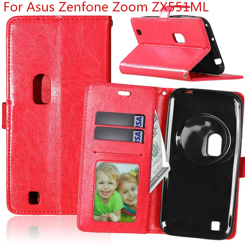 Retro Crazy Horse Leather Case For Asus Zenfone Zoom