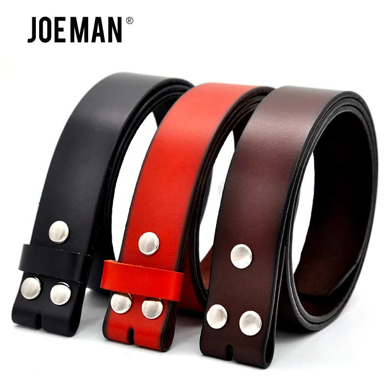 Genuine Leather Belts for Men Strap Without Buckle One Layler For Vintage Jeans Black Dark Brown Yellow | Аксессуары для одежды