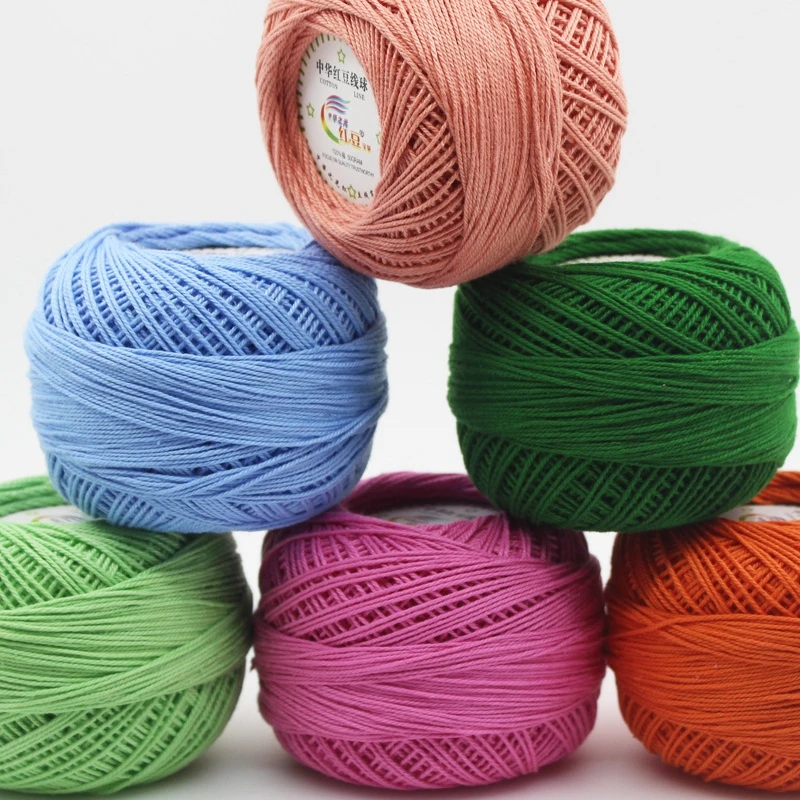 50g/ball 3 Lace Yarn 100 Cotton Yarn For Crocheting Yarns Diy