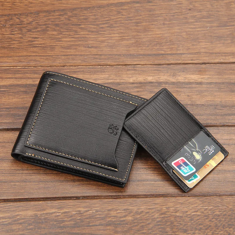 Baellerry Hot Sale Business Men's Wallets Quality 3 Folds Sutures Black Brwon Detached Cards Slots ID Credit Card Holder Purses Baellerry Hot Sale Business Men's Wallets Quality 3 Folds Sutures Black Brwon Detached Cards Slots ID Credit Card Holder Purses