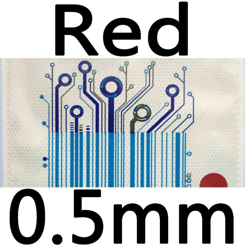 Sanwei CODE long pips out настольный теннис пинг-понг резиновый с губкой - Цвет: Red 0.5mm