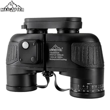 Military Binoculars Professional Telescope Rangefinder 10x50 Prismaticos Nitrogen-filled Waterproof BAK4 Prism Adults MAXLAPTER 