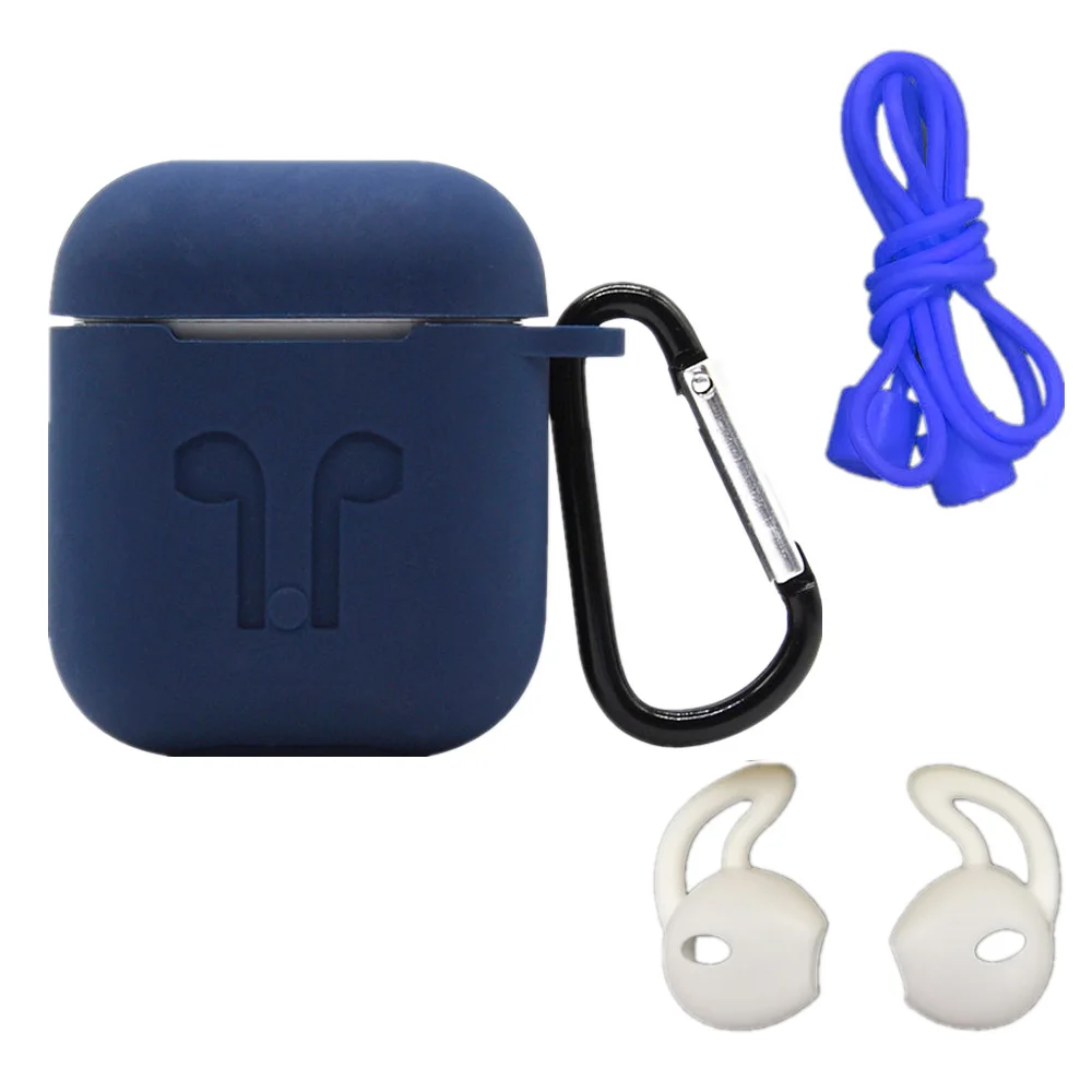Five-piece Earphone Accessories For Apple Airpods Earbud Case Storage Box Soft Waterproof Silicone Mini Headset Protective Cover (14)