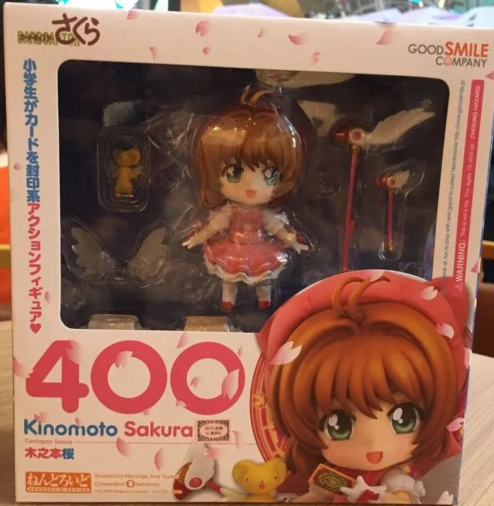 Милый " Nendoroid Card Captor Cardcaptor Sakura 10 см в штучной упаковке ПВХ фигурки Набор Модель Коллекция игрушек подарок#400