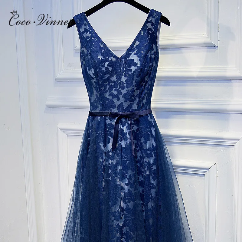 C.V 2019 evening dress v neck floor length plus size slim royal blue quality lace evening dresses long vestido de festa E0001 C.V 2019 evening dress v neck floor length plus size slim royal blue quality lace evening dresses long vestido de festa E0001