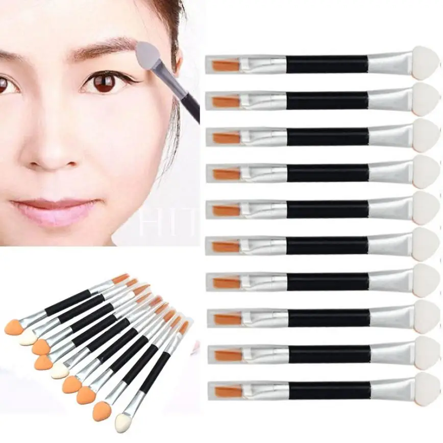 

10Pcs Makeup Double-end Eye Shadow Eyeliner Brush Sponge Applicator Tool OutTop Fashion Cosmetic Tools O17