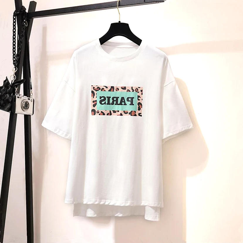 Женский облегающий комплект из двух предметов футболка с коротким рукавом и