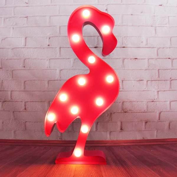12 дюймов металлический светодиодный светильник Фламинго светодиодный маркировочный светильник Ночной светильник для помещений