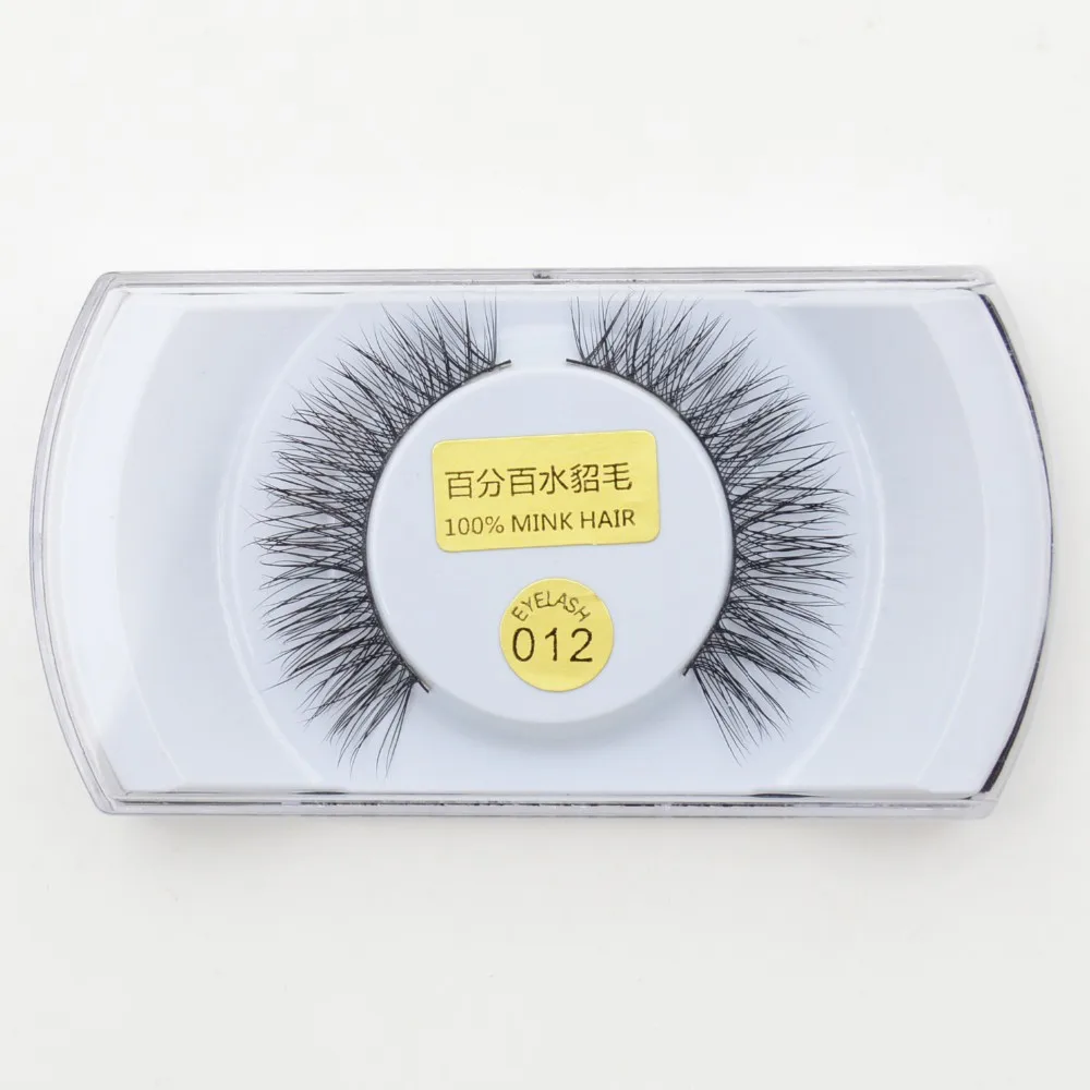 NEW 3D Fashion Bushy Cross Natural False Eyelashes Mink hair Handmade Eye Lashes Beauty Tools Makeup Extension 014