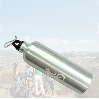 Высокое качество 4 цвета 750 мл велосипедный туристический велосипед спортивный алюминиевый сплав бутылка для воды для спорта на открытом воздухе - Цвет: silvery