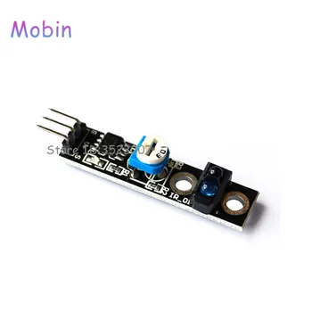 

50pcs/lot 1 channel tracing module/ Intelligent Vehicle tracking probe infrared /black white line detection sensor for