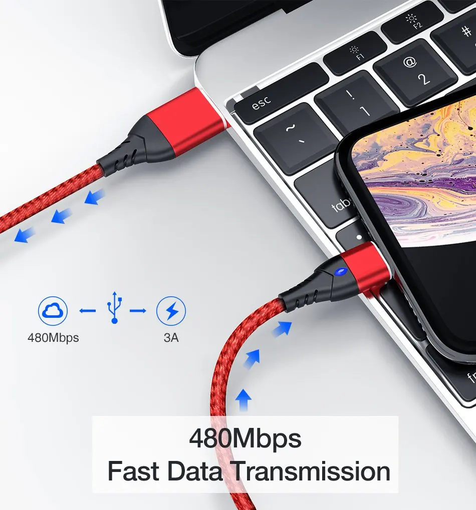 Магнитный Быстрый зарядный кабель USB type c кабель для iPhone X S MAX XR 8 7 телефон зарядное устройство для samsung s9 xiaomi передача данных