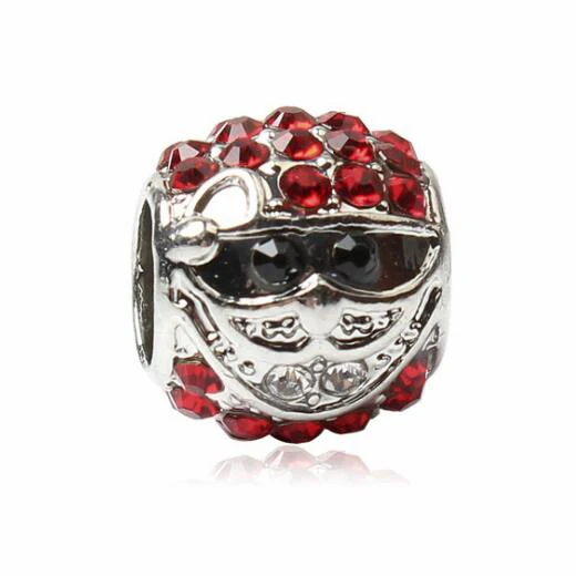 Btuamb Роскошные хрустальные бусины деда мороза подходящие для Pandora шарм браслеты