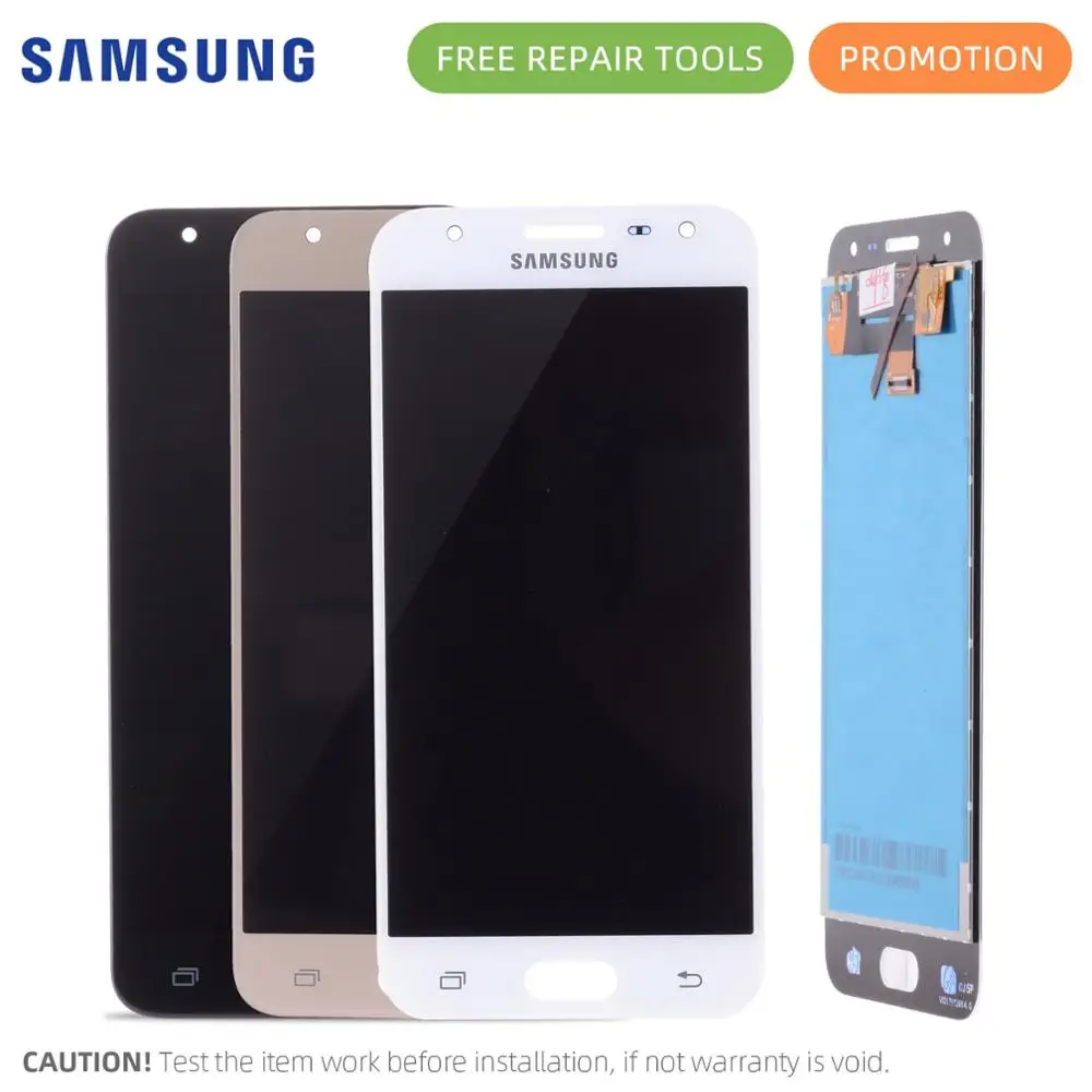 Дисплей для SAMSUNG J5 Prime 2017 G571F G571 LCD в сборе с тачскрином Оригинал 5.0&quot черный белый