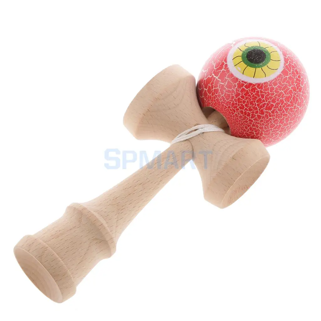 Eyeball Shaped краска для трескающих покрытий деревянные Kendama дети мастерство мяч игры дети веселые деревянные игрушки