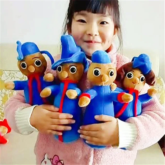 1" Высота милые плюшевые игрушки куклы в ночном саду пони Wottingers 4 предмета в упаковке/лот - Цвет: Синий