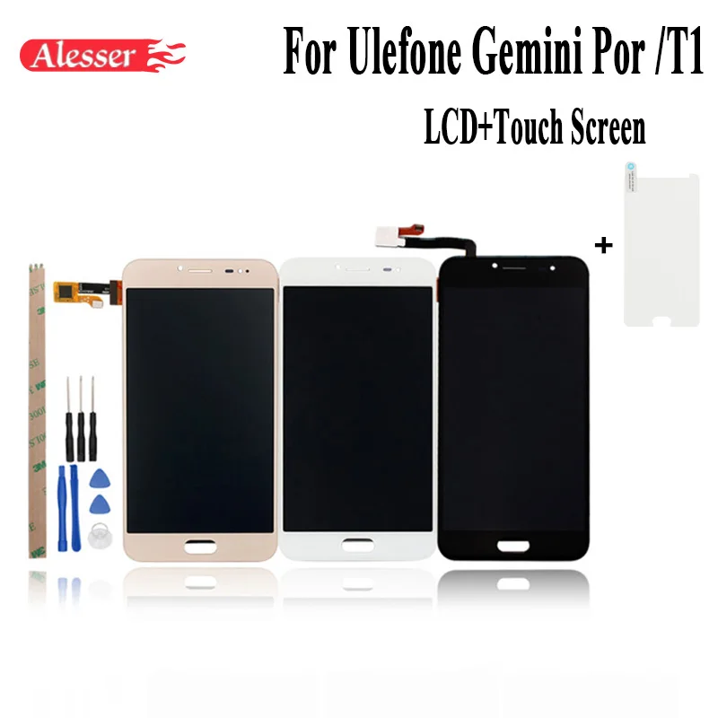 Alesser для Ulefone Gemini Pro T1 ЖК дисплей и сенсорный экран в сборе запасные части +