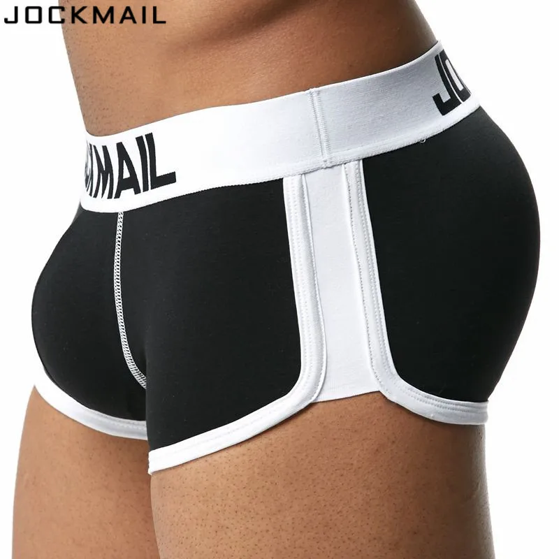 Трусы боксеры JOCKMAIL мужские пикантное нижнее белье с чашкой для пениса хлопковые