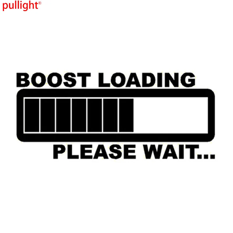 

20*8.7CM BOOST LOADING PLEASE WAIT Automobile Tail Stickers Decals Car Styling Decoration Accessories