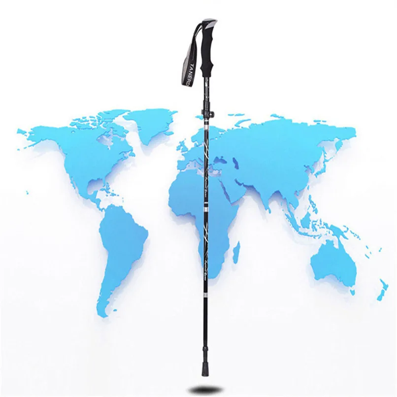 Ultralight 4-Section Telescopic Walking Sticks Hiking Stick Trekking Pole Anti Shock Alpenstock Portable Folding Cane # 2o12 (7)