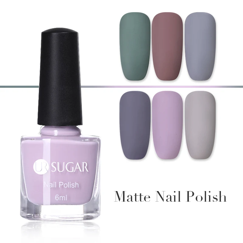 

UR SUGAR Matte Nail Polish Mirror Long Lasting Nail Art Varnish Dull Esmaltes Manicure Quick Dry Nail Gel Permanent Nail Lacquer