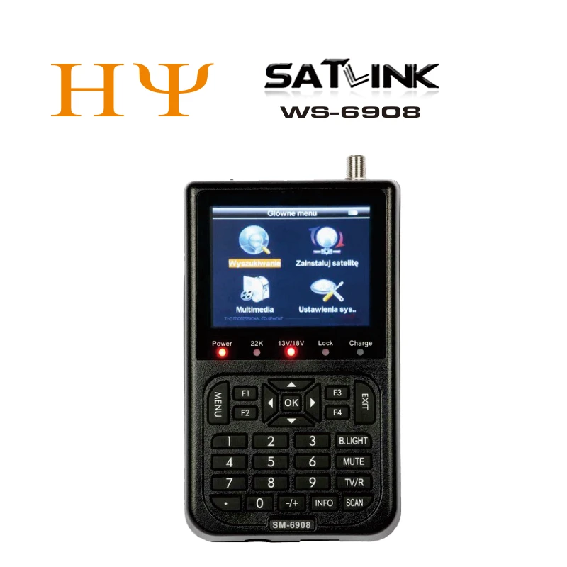 Satlink WS-6908 3,5 ЖК-DVB-S FTA цифровой спутниковый сигнал ws 6908 спутниковый искатель