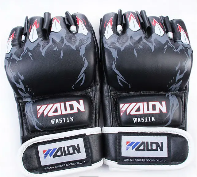 新しいグラップリング、mmaグローブpuパンチングバッグボクシンググローブ黒/白W8861|bagging boxing gloves|mma  glovesboxing gloves - AliExpress