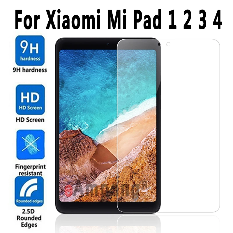 9H HD Tempered Glass screen protector for Xiaomi MiPad 1 2 3 4 For Mi Pad 7.9 / 8.0 Plus 10.1 inch Film | Компьютеры и офис