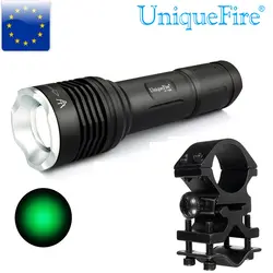 UniqueFire 1506 XR-E зеленый свет мини Penlight 300LM Водонепроницаемый светодиодный фонарик 3 режима перезаряжаемые + прицела