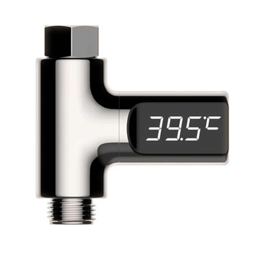 

LED Display Water Faucet Cartridges Home Shower Water Thermometer Monitor Meter Flow Self-Generating Electricity For Baby Care