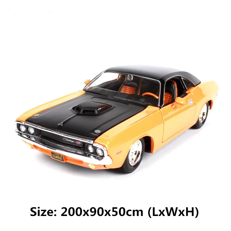 

1/24 1970 Dodge Challenger Refitted To Simulate Alloy Car Model Car