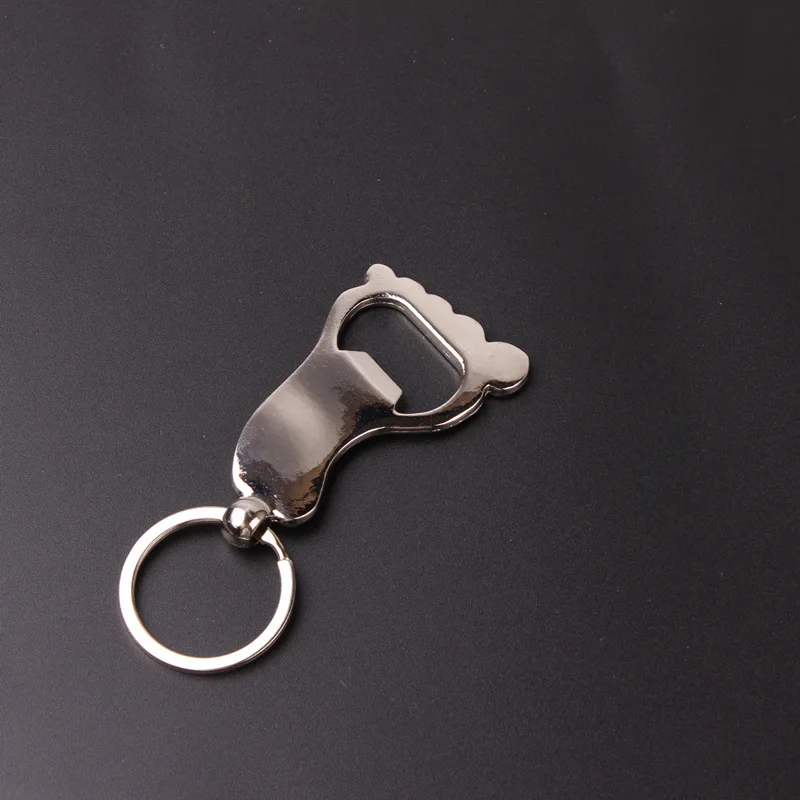 Custom bottle openers Feet shaped bottle opener can laser caver logo