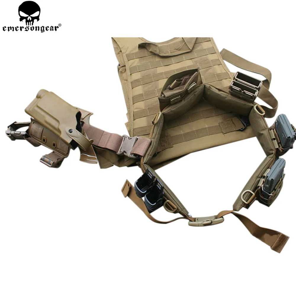 EMERSONGEAR Molle Мягкий патрульный ремень тактический охотничий мужской для страйкбола