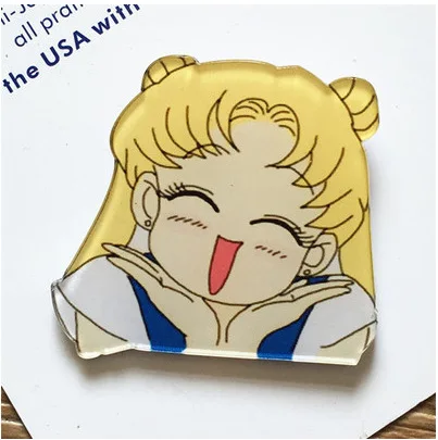 

Sailor Moon 1PCS Icon Kawaii Badge Harajuku Acrylic Pin Badges Cartoon Backpack Brooches Pins on clothing Home decoration crafts