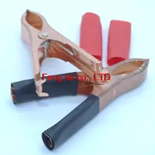 1 пара Большой Крокодил батарея терминал Автомобильный зажим для проводов зарядки Тест и измерения зажим для медного покрытия утолщение