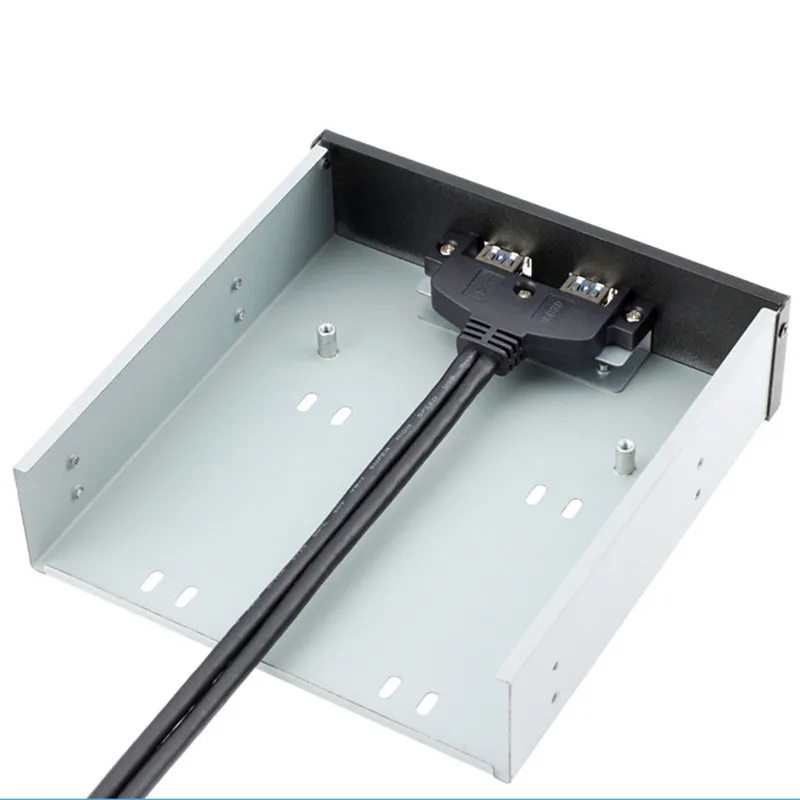 الكمبيوتر 3.5 بوصة مرن خليج محرك عالية السرعة usb 3.0 المحور الأمامي لوحة كمبيوتر داخلي 2 ميناء usb3.0 واجهة