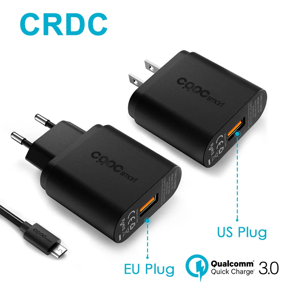 imágenes para CRDC Teléfono Cargador USB Cargador de Carga Rápida 3.0 18 W Rápido (QC 2.0 Compatible) para el iphone Samsung Galaxy s8 Xiaomi mi5 Huawei LG imágenes para CRDC Teléfono Cargador USB Cargador de Carga Rápida 3.0 18 W Rápido (QC 2.0 Compatible) para el iphone Samsung Galaxy s8 Xiaomi mi5 Huawei LG