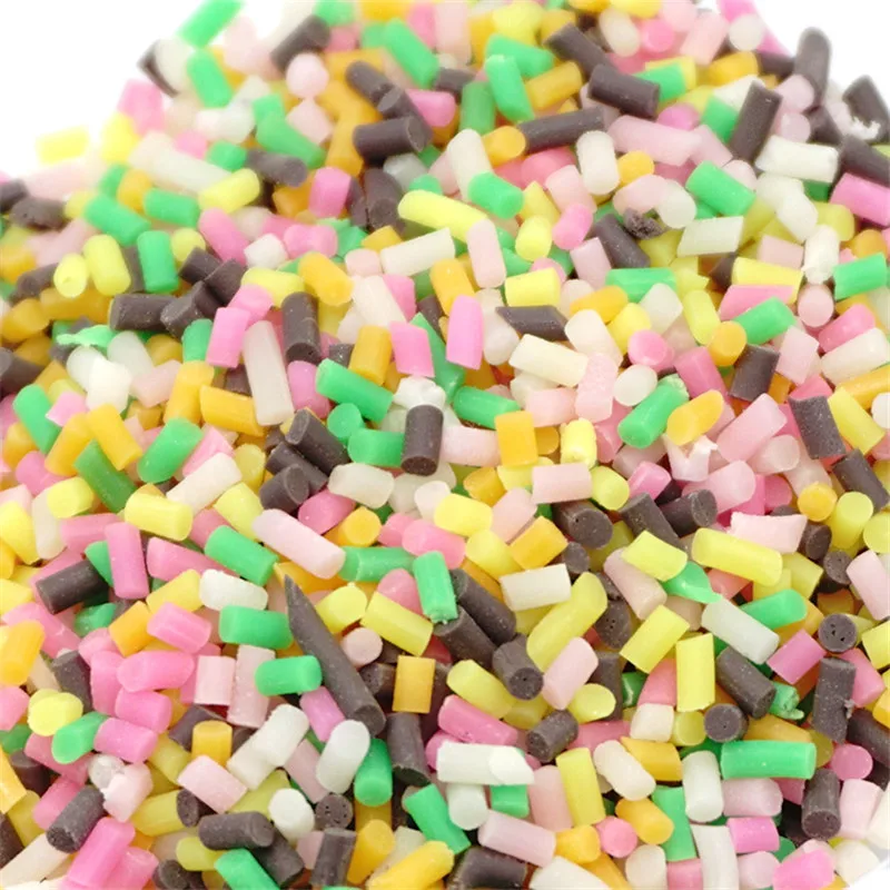 Fake candy Slime Clay Sprinkles For Filler For DIY Supplie Cake Dessert Mud Particles Decoration  Learning & Education Toys 1
