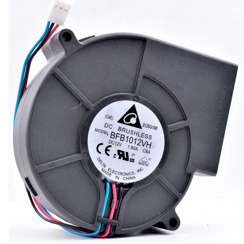 

BFB1012VH 97x94x33mm 9733 DC12V 1.80A large air volume Grill centrifugal turbine blower cooling fan