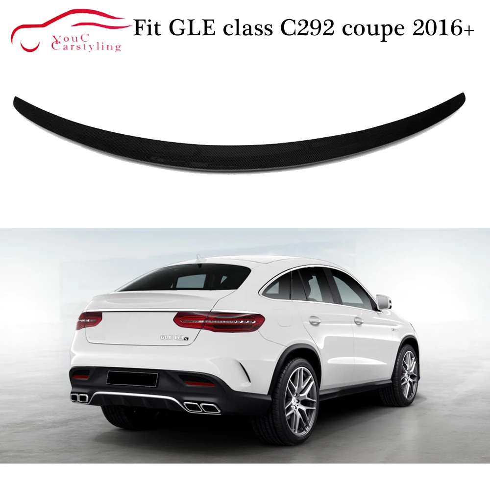 

W292 Carbon Fiber Rear Spoiler AMG Style Trunk Boot Lip for Mercedes GLE class C292 Coupe 2016 - 2019 Tail Lip Splitter