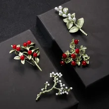 Rinhoo-broche à fleurs, verte Vintage, bijoux et Corsage, accessoires pour manteau, cadeau, nouvel arrivage